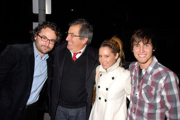 Director Eli Gonda, High School Musical director Kenny Ortega, Ashley Tisdale and act Photo