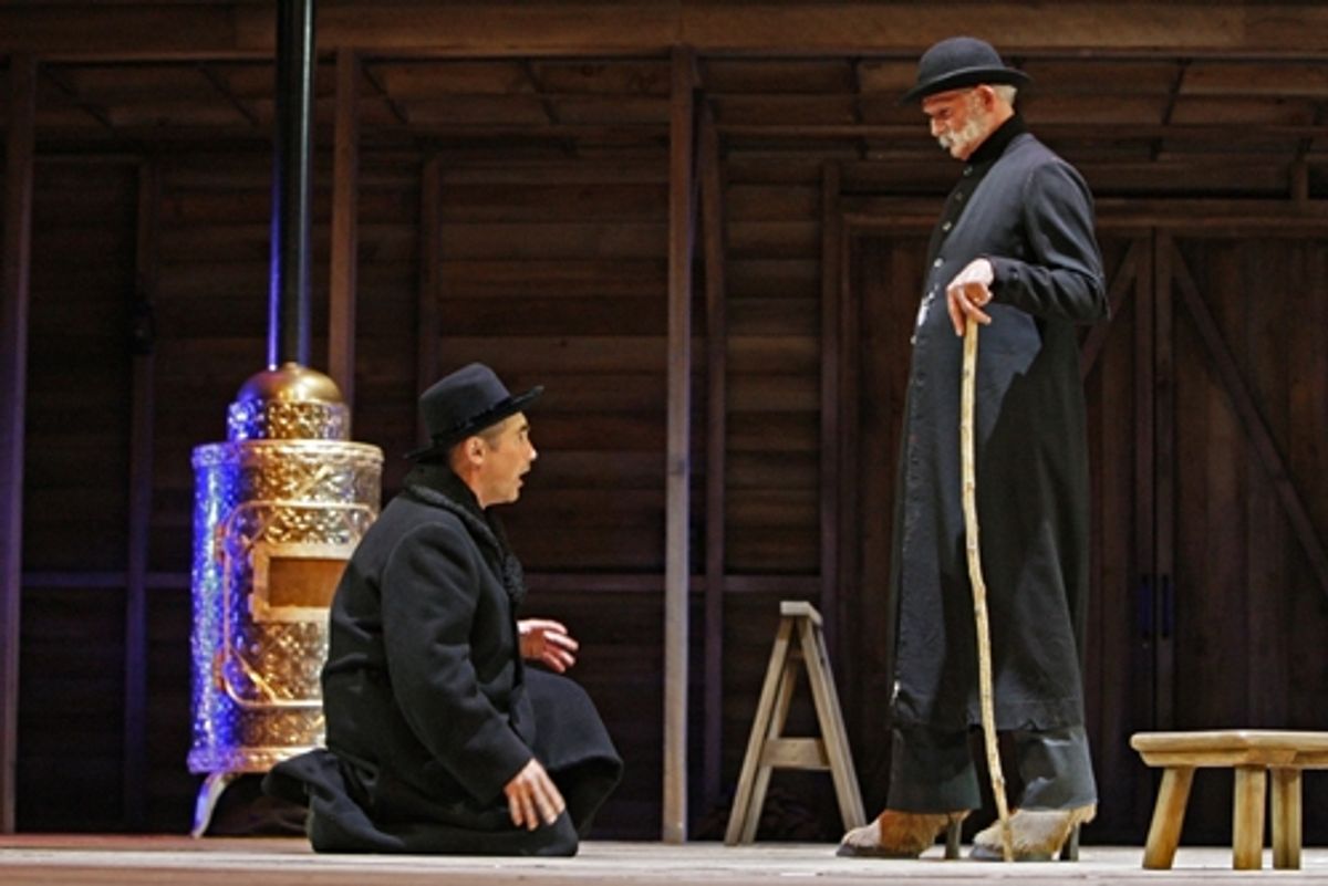 Mark Rylance and Richard Ooms as the Skinny Devil at 'Peer Gynt' at The Guthrie