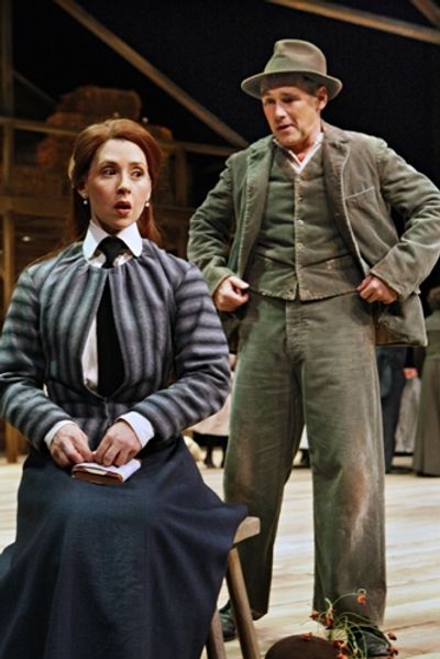 Miriam Silverman as Solveig and Mark Rylance
 Photo