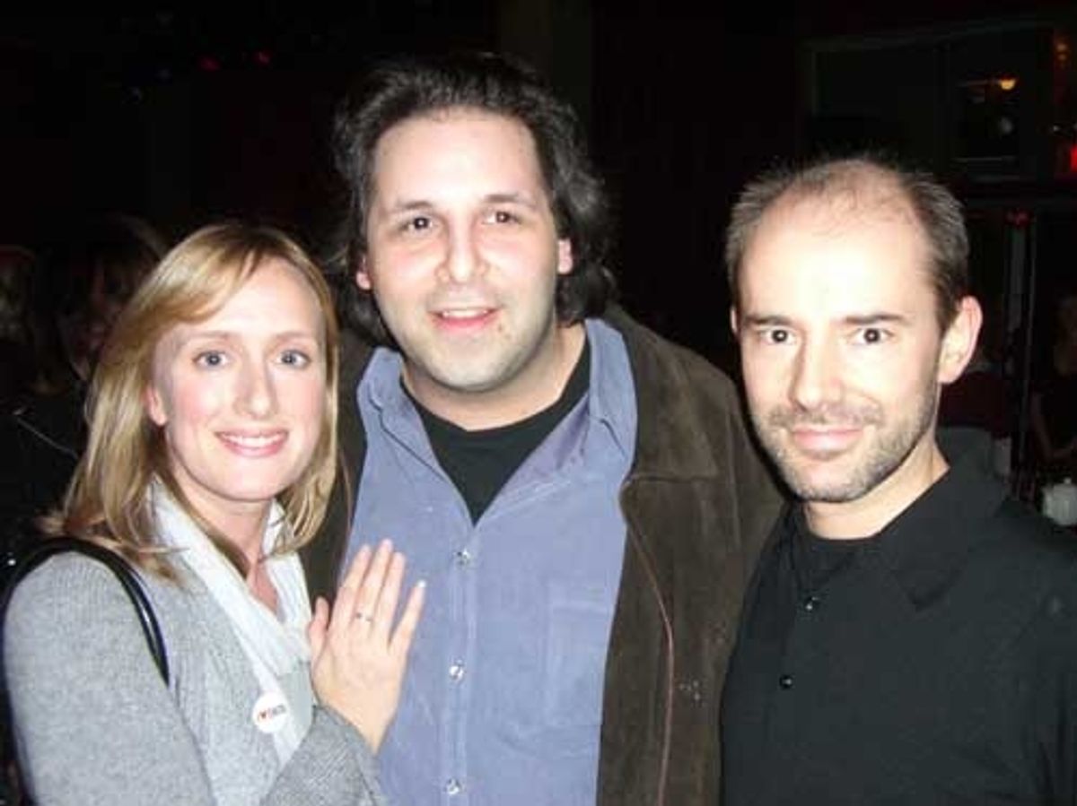 Jenna Russell, Producer David Babani and Daniel Evans
 at 