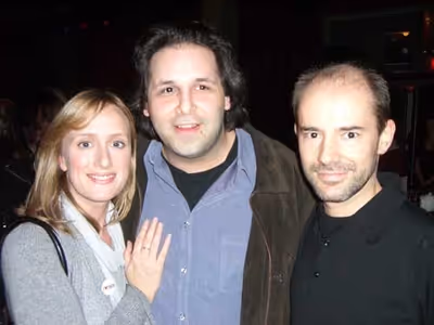 Jenna Russell, Producer David Babani and Daniel Evans
 Photo