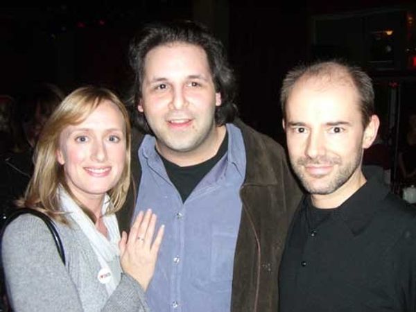 Jenna Russell, Producer David Babani and Daniel Evans
 Photo