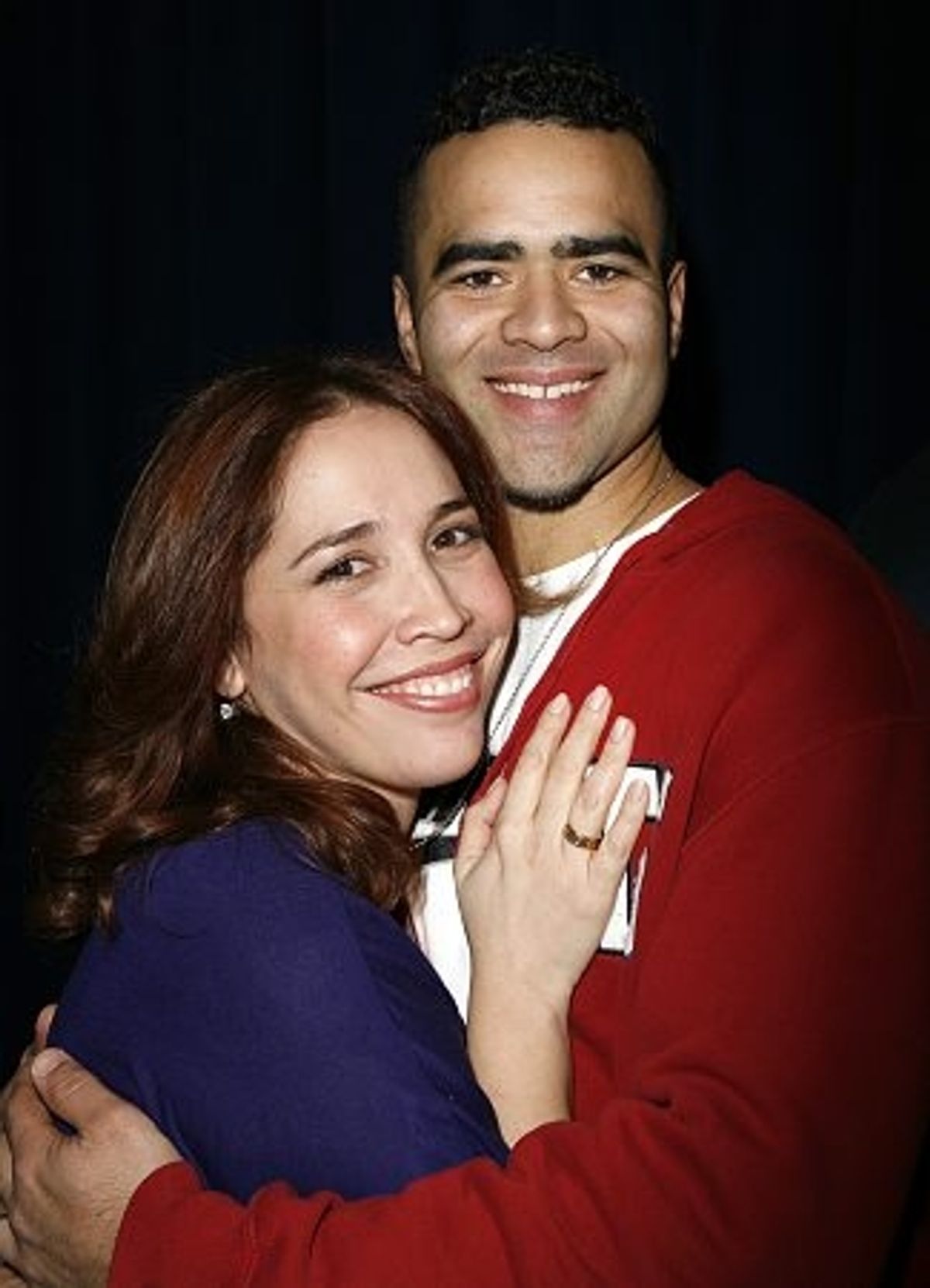 Andrea Burns and Christopher Jackson
 at 