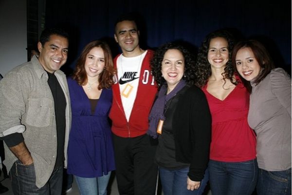 l-r: Carlos Gomez, Andrea Burns, Christopher Jackson, Olga Merediz, Mandy Gonzalez an Photo
