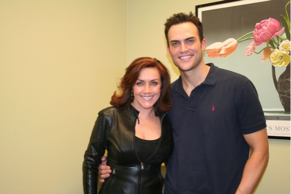 Andrea McArdle and Cheyenne Jackson at 