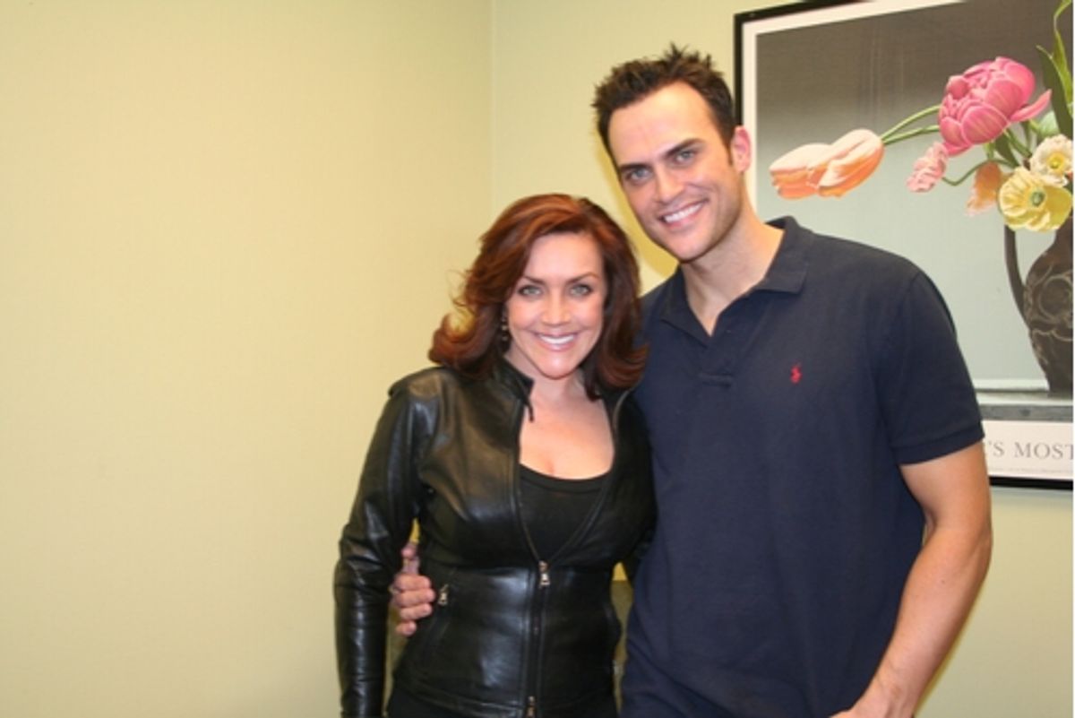 Andrea McArdle and Cheyenne Jackson at 