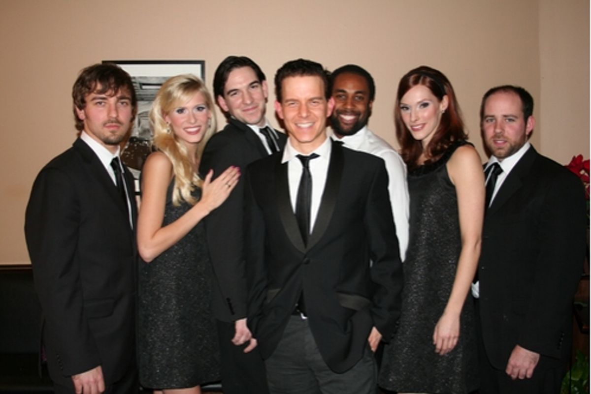 l-r: Charles Czarnecki, Stephanie Gibson, Craig Magnano, Christian Hoff, John Davis, Emily Fletcher and Ryan Berg at 