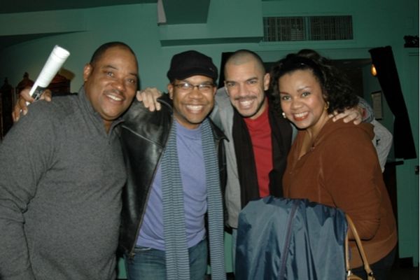 l-r: Lawrence Clayton, Darius de Haas, Dennis Stone and Aisha de Haas
 Photo