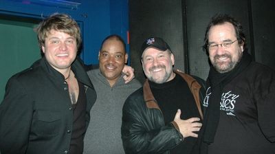 l-r: Rob Evan, Lawrence Clayton, Frank Wildhorn and Michael Lanning
 Photo