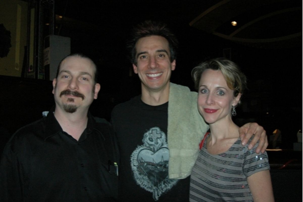 Frank Fagnano (sound engineer), Roger Cohen (drummer) and Carter Calvert
 at 