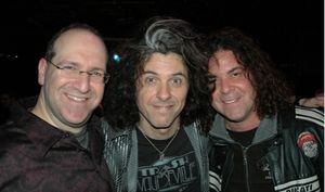 Neil Berg, Alex Skolnik (lead guitar) and James Lewis (Trans-Siberian Orchestra)

 Photo