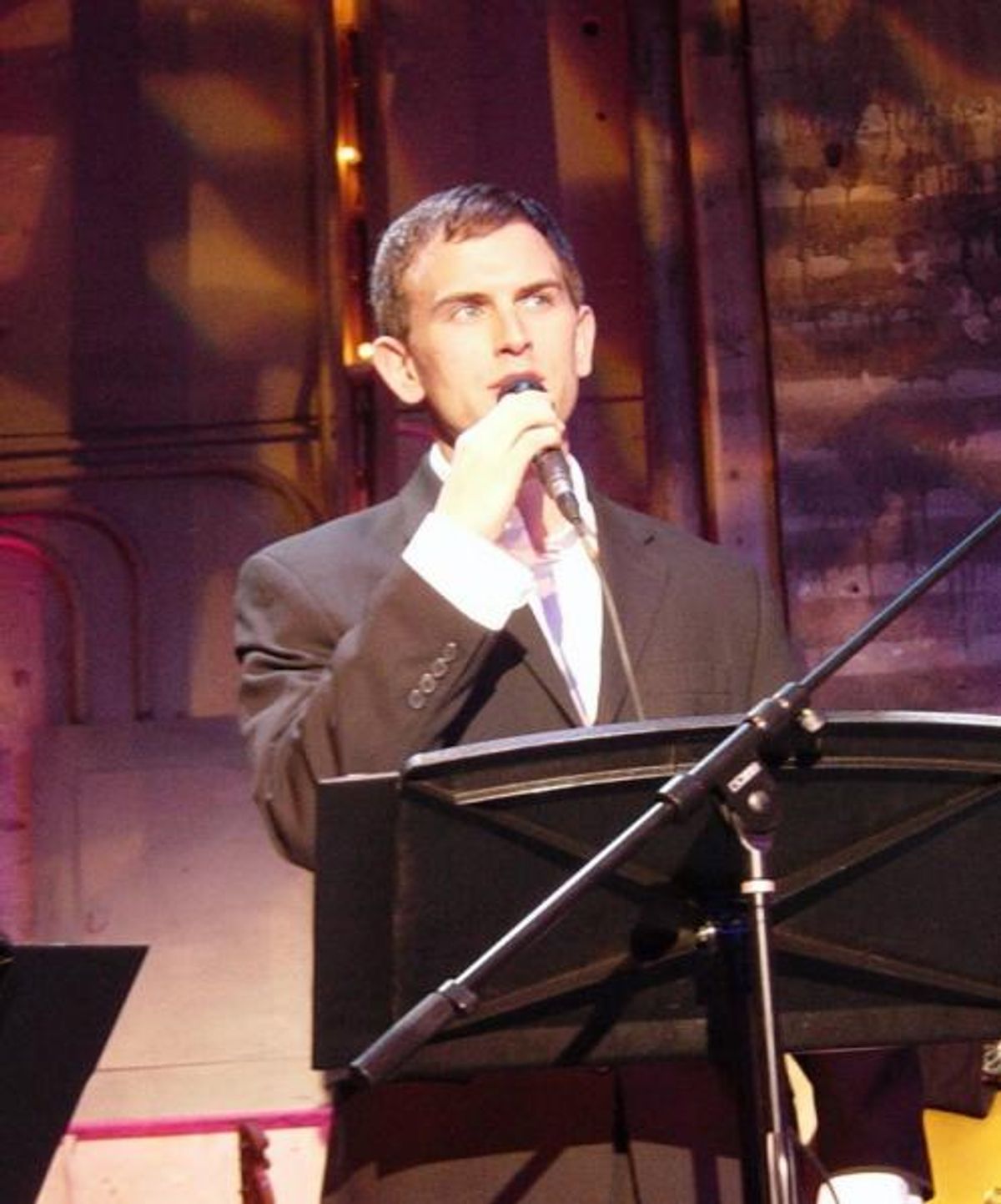 Daniel Reichard, soon to take the title role in Candide at New York City Opera, sang the part of an Army chaplain who ministers to the suffering at Ground Zero and in Iraq.  at 