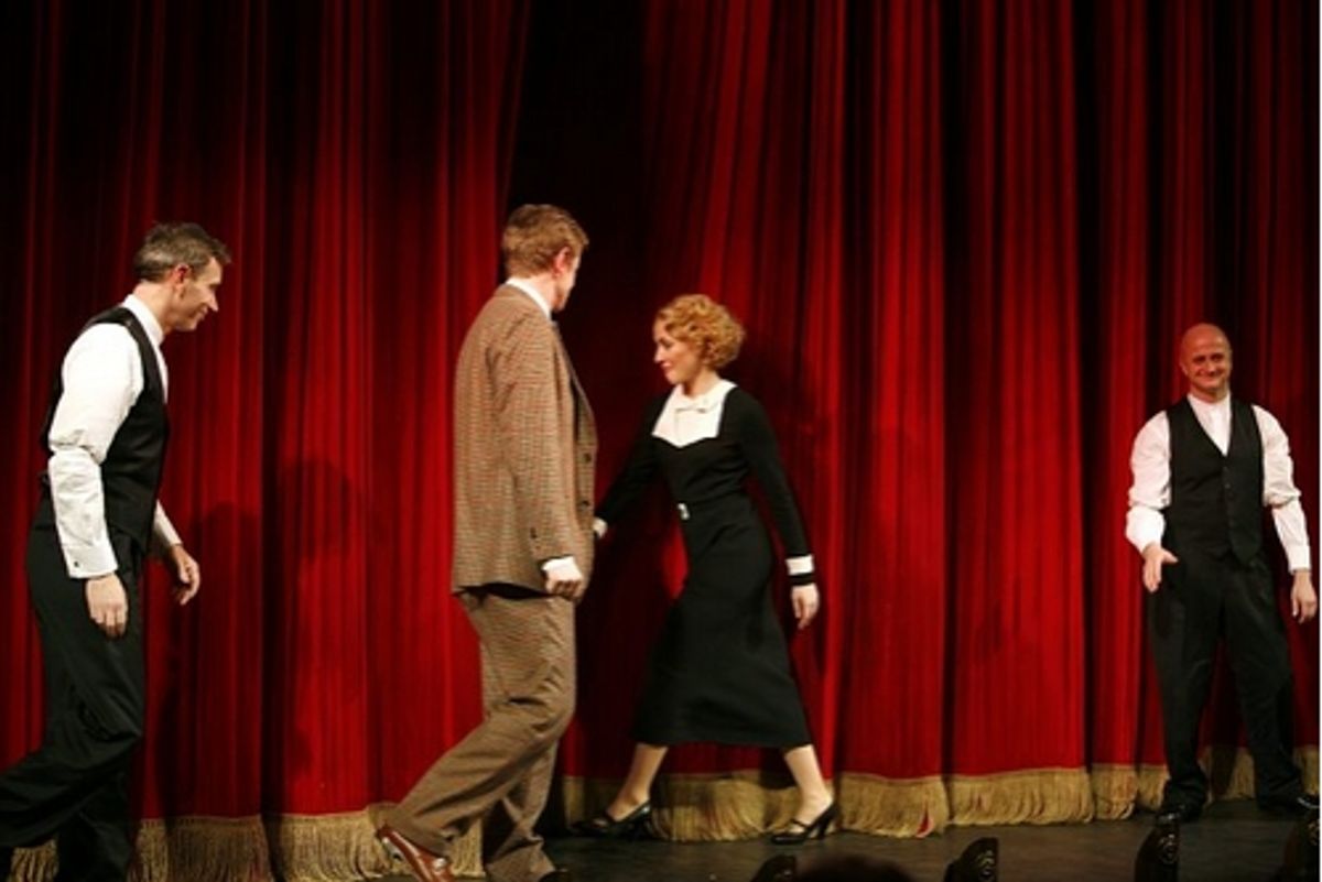 Arnie Burton, Charles Edwards, Jennifer Ferrin and Cliff Saunders 

 at 