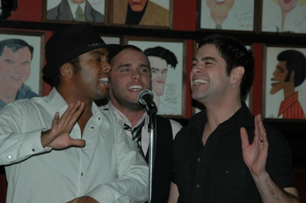 Jesse Nager, Josh Strickland and Daniel Torres at Round II Sardi's Industry-Social