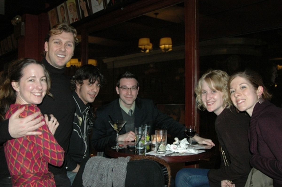 Warren Carysle (choreographer of A Tale of Two Cities) with Jeremy Scott Blaustein, Laura Dickinson, Nicole Kastininus, Clark Tedesco and Michael Tedesco at 