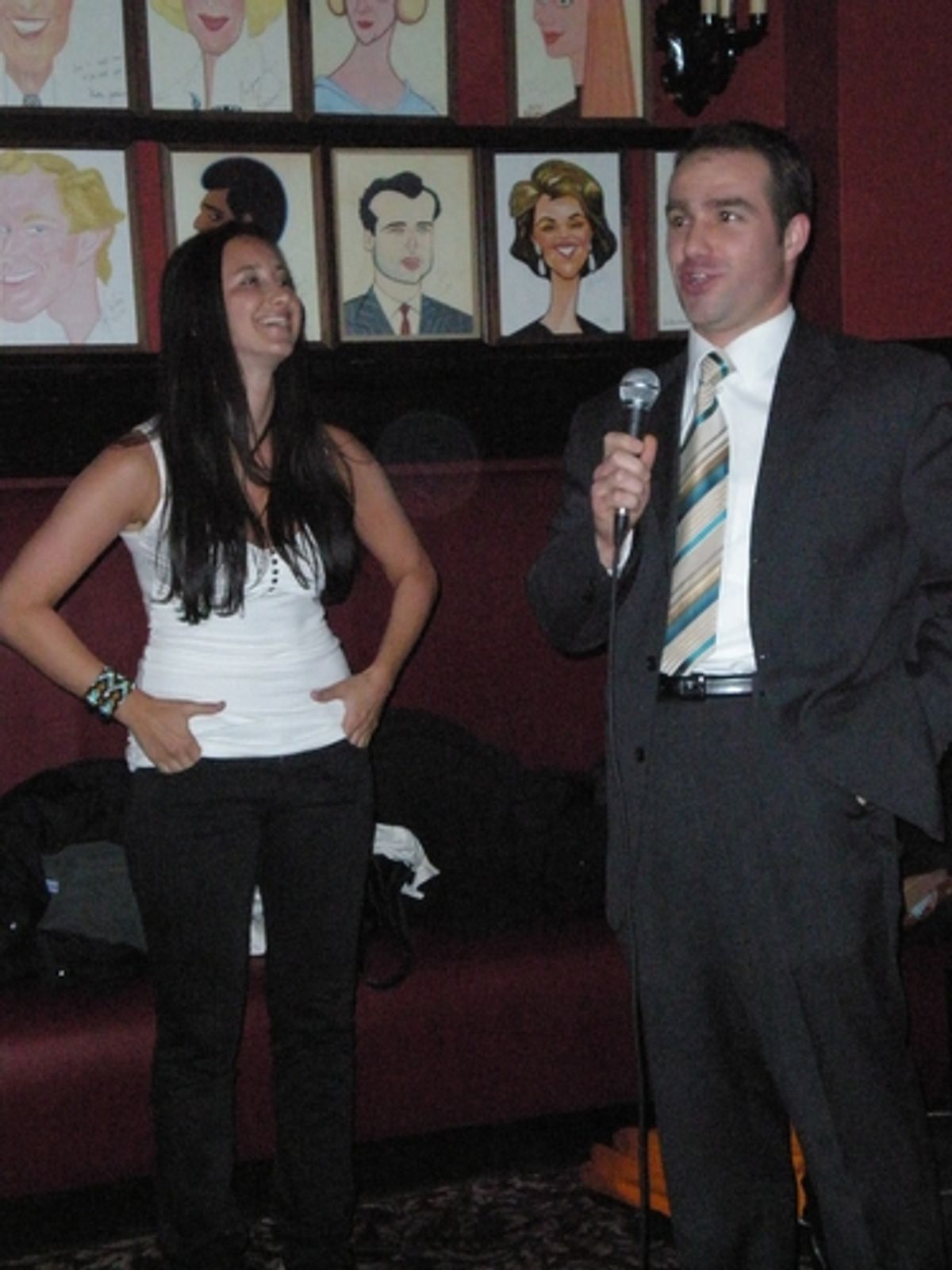 Amy Birnbaum and Sean Ricketts at Round II Sardi's Industry-Social