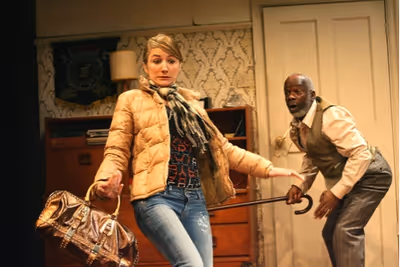 Lydia Leonard (Maria) and Joseph Marcell Photo
