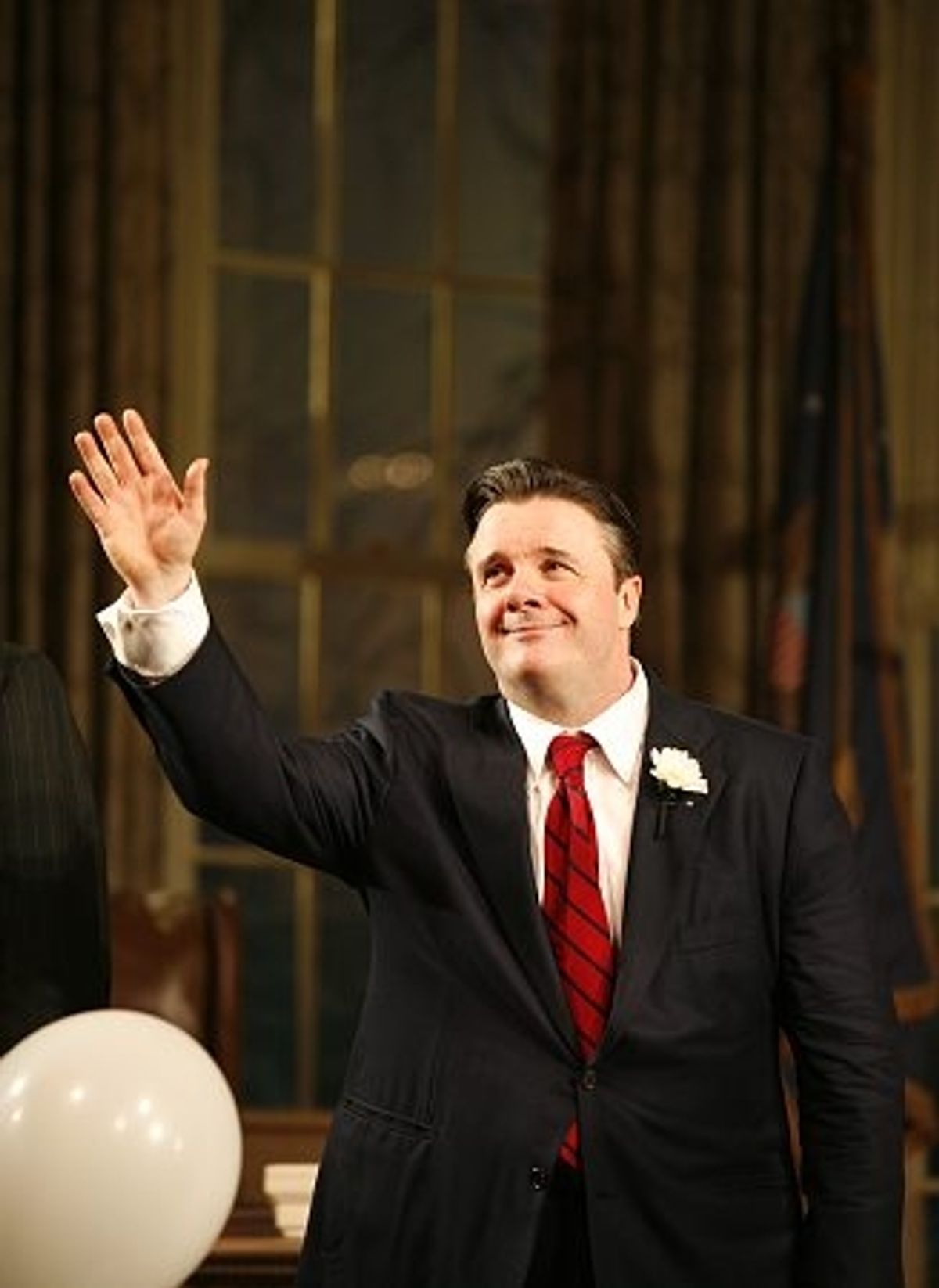 Nathan Lane at 'November' Opening Night Curtain Call & Party