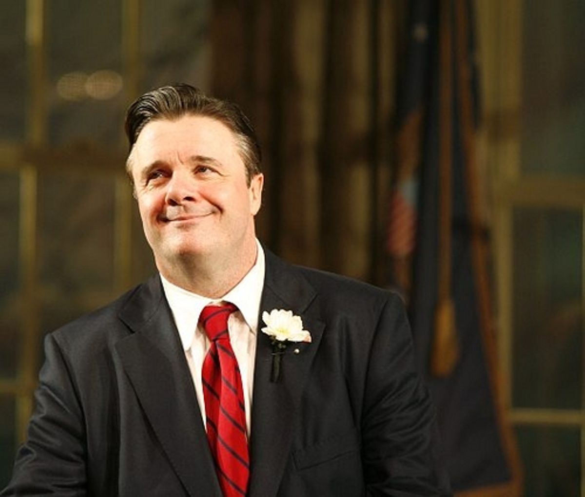 Nathan Lane at 'November' Opening Night Curtain Call & Party