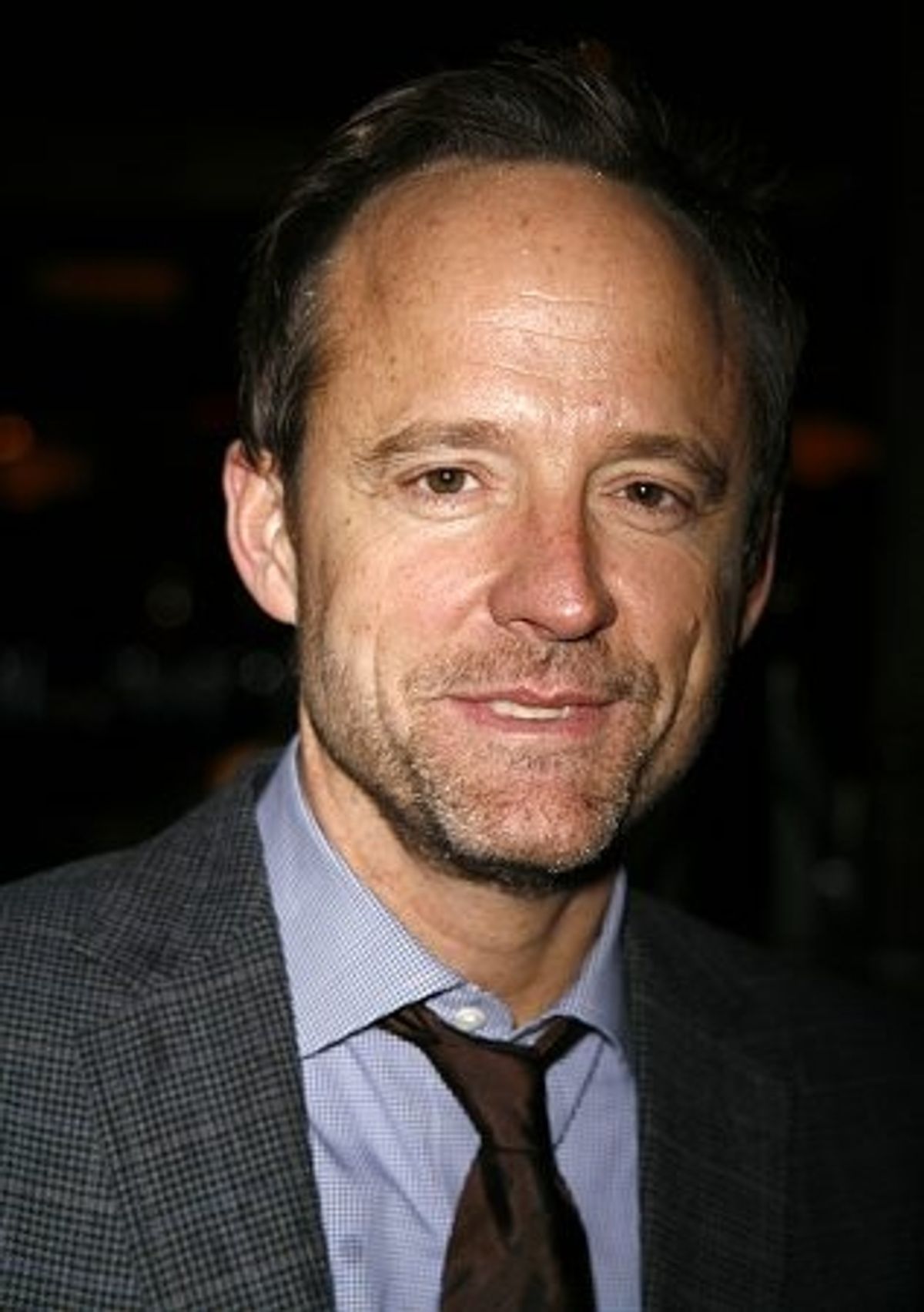 John Benjamin Hickey at 'November' Opening Night Curtain Call & Party