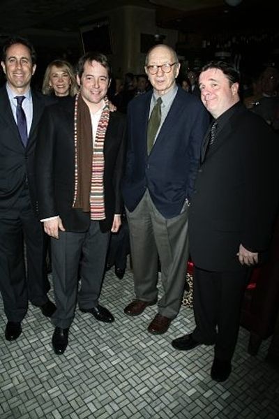 Jerry Seinfeld, Mathew Broderick, Neil Simon and Nathan Lane
 Photo