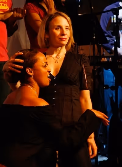 Sarah Saltzberg and Asmeret Ghebremichael
 Photo