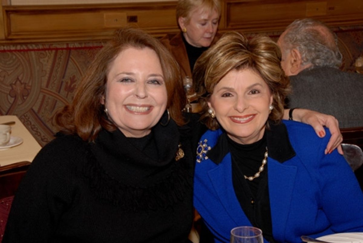 Randie Levine-Miller and Gloria Allred at Lucie Arnaz at The Friars Club