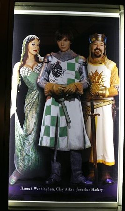 Hannah Waddingham, Clay Aiken and Jonathan Hadary Photo
