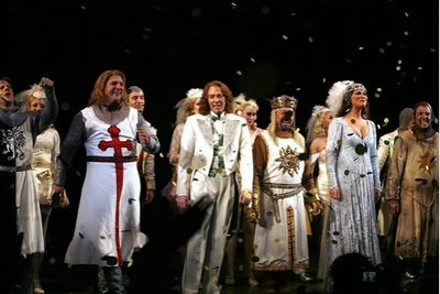 Christopher Sieber, Clay Aiken, Jonathan Hadary, Hannah Waddingham and David Hibbard Photo