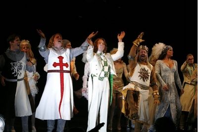 Rick Holmes, Christopher Sieber, Clay Aiken, Jonathan Hadary, Hannah Waddingham and D Photo