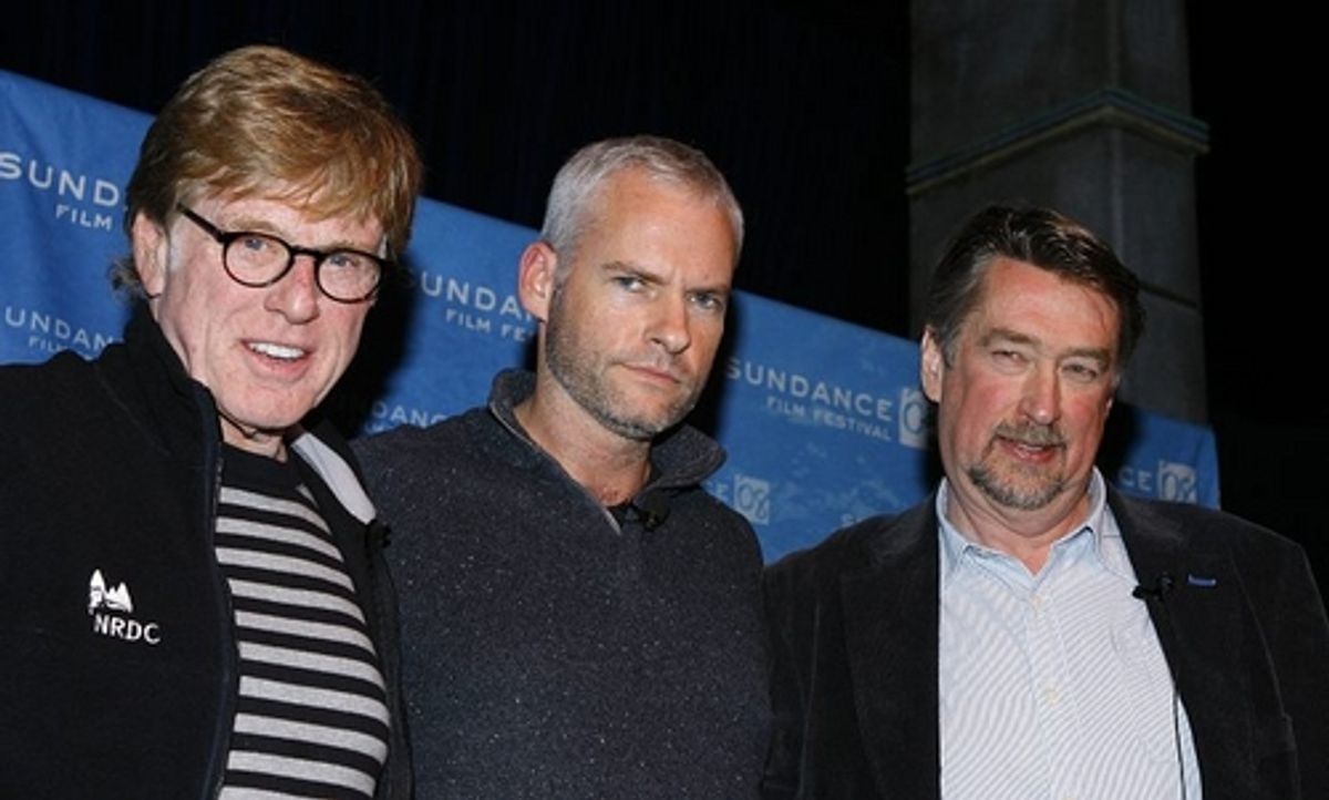 Robert Redford, Martin McDonagh and Geoffry Gilmore at 