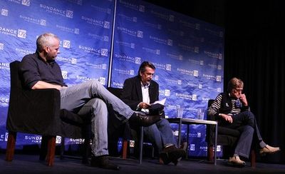 Martin McDonagh, Geoffry Gilmore and Robert Redford Photo