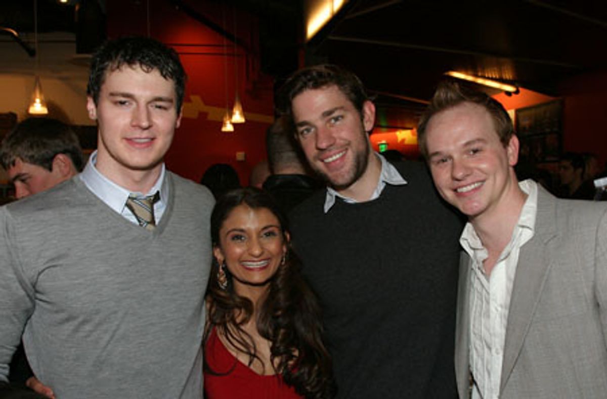 Benjamin Walker, Anjali Bhimani, John Krasinski and Brian Hostenske at 