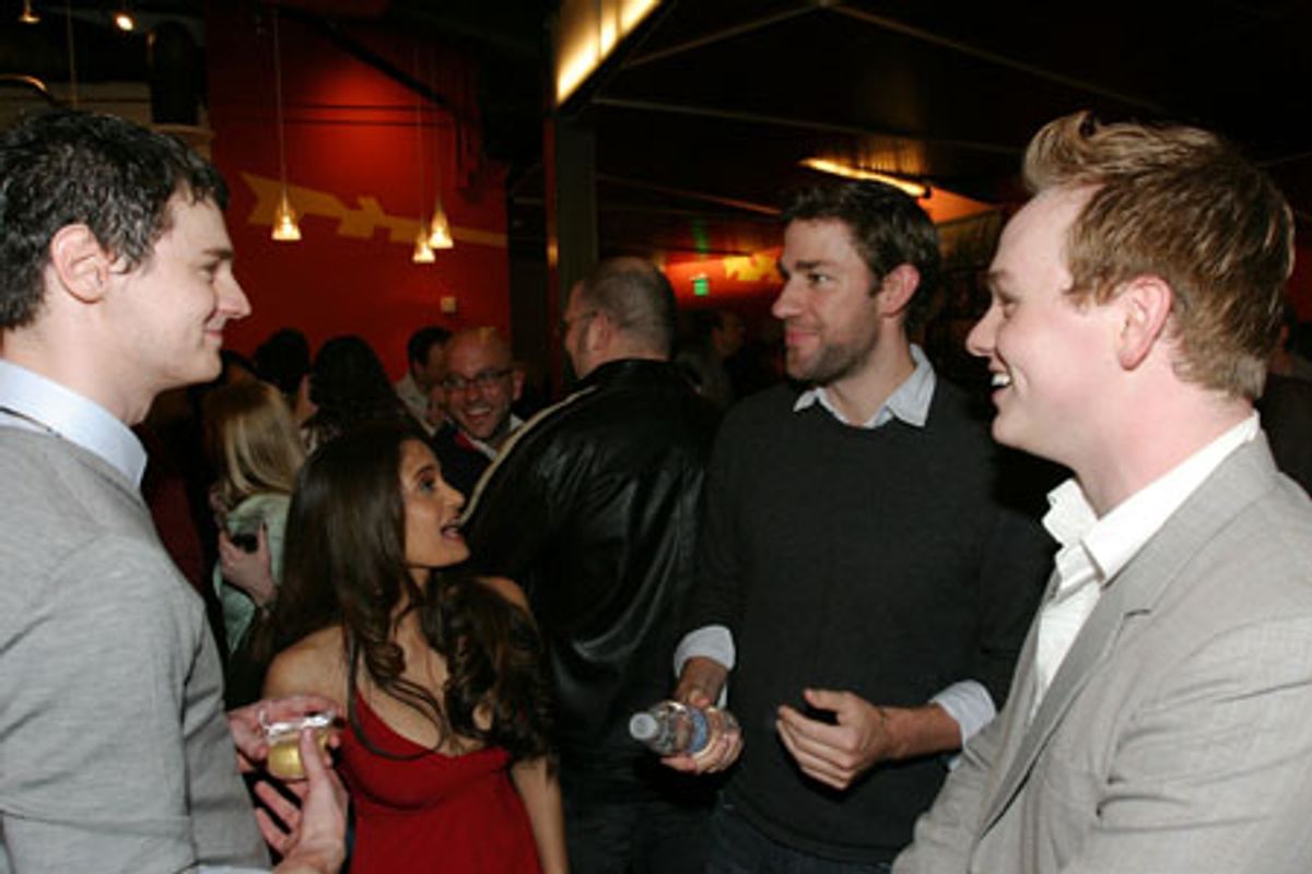 Benjamin Walker, Anjali Bhimani, John Krasinski and Brian Hostenske at 