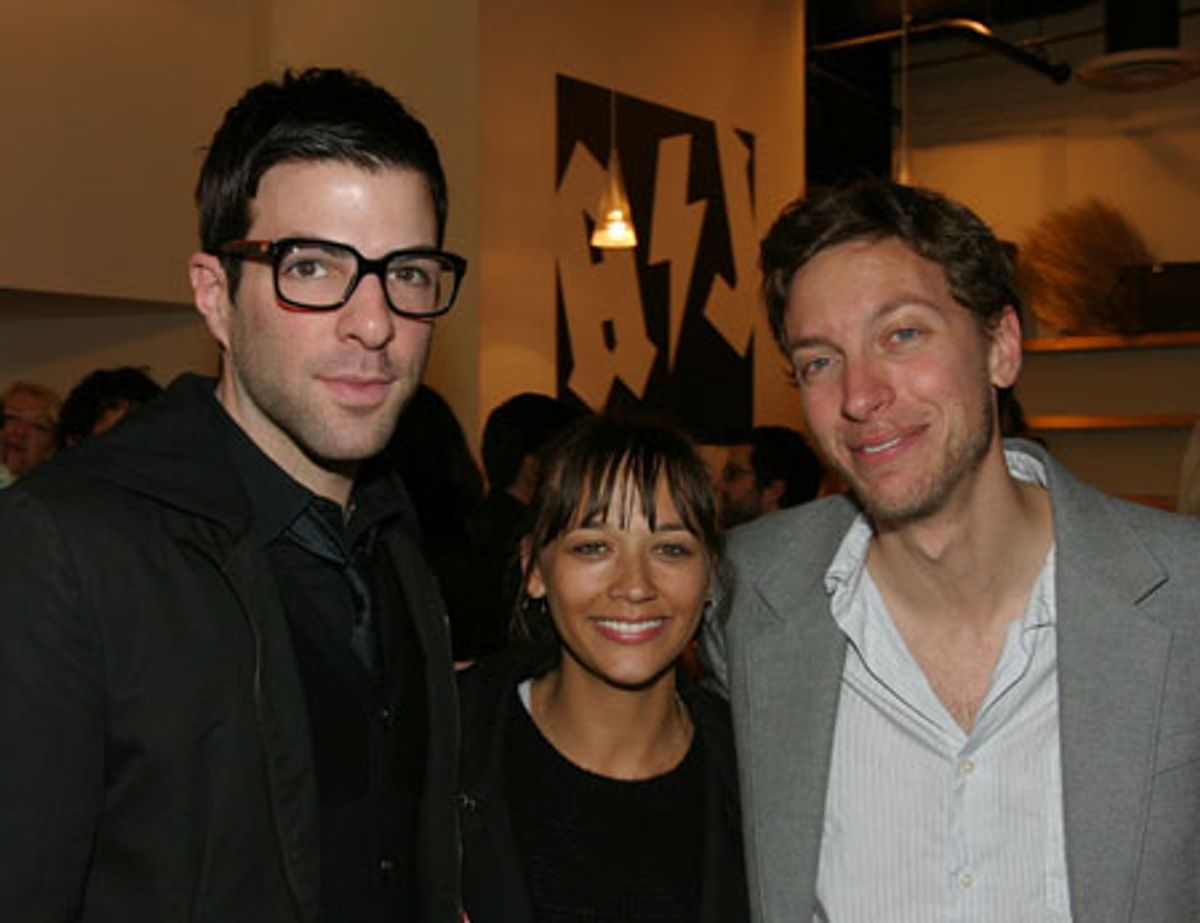 Zachary Quinto, Rashida Jones and Composer/Lyricist Michael Friedman at 