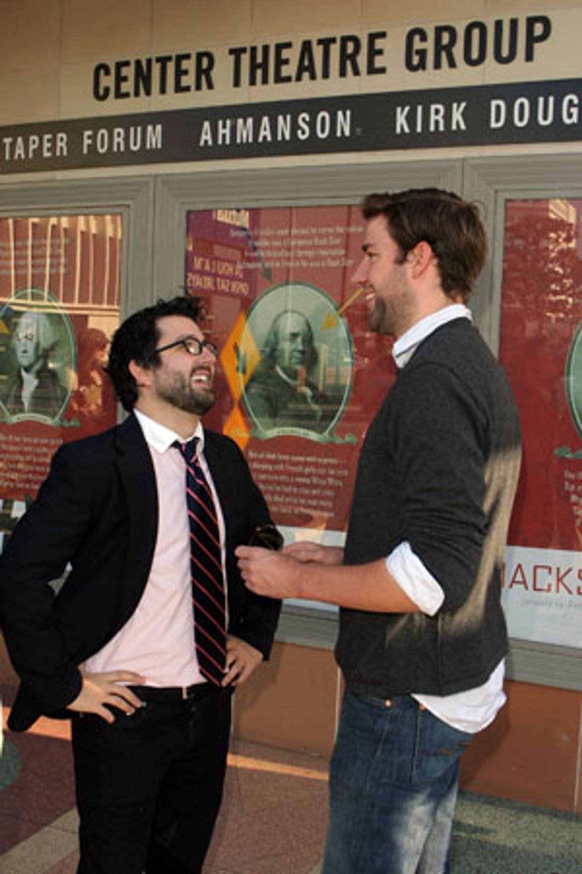 Mike Sablone and John Krasinski at 