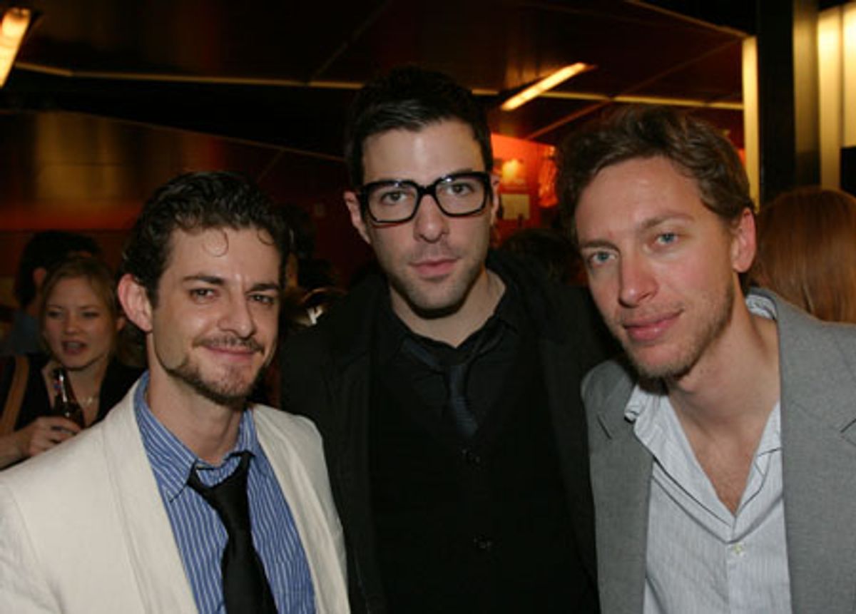 Ian Unterman, Zachary Quinto and Michael Friedman at 