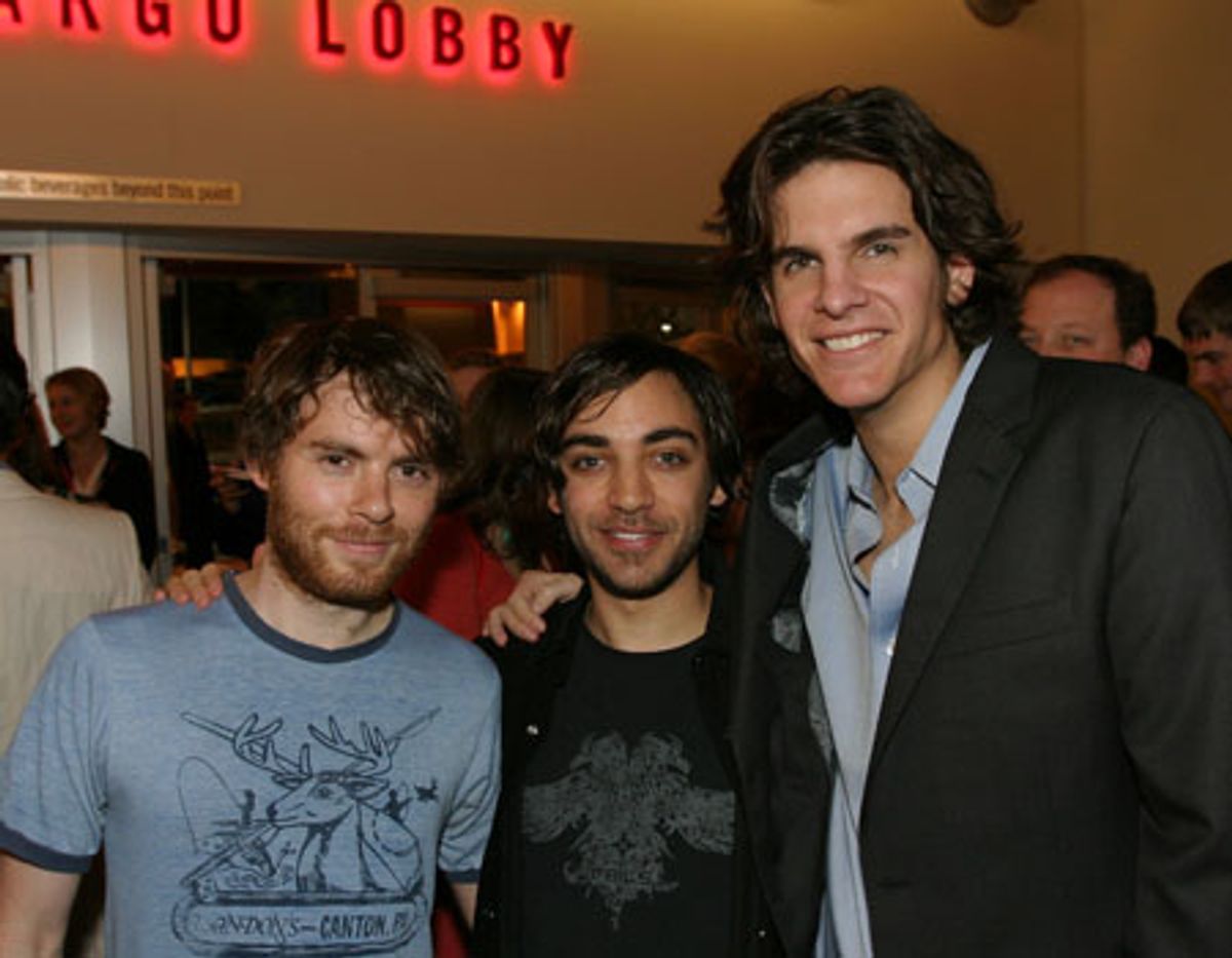 Music Director Gabriel Kahane, Ben Steinfeld and Alex Timbers at 