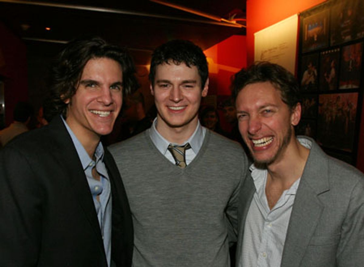 Alex Timbers, Benjamin Walker and Michael Friedman at 
