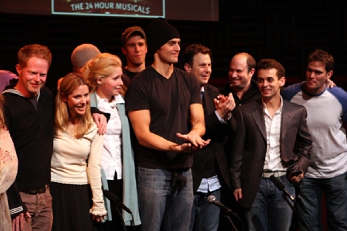 Jesse Tyler Ferguson, Kerry Butler, Nellie McKay, Gavin Creel, Cheyenne Jackson, Brooks Ashmanskas, Michael Longoria and at 'The 24 Hour Musicals'