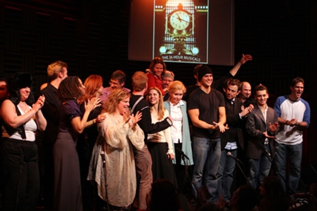 Tracie Thoms, Victoria Clark, Jesse Tyler Ferguson, Kerry Butler, Nellie McKay, Cheyenne Jackson and Brooks Ashmanskas at 