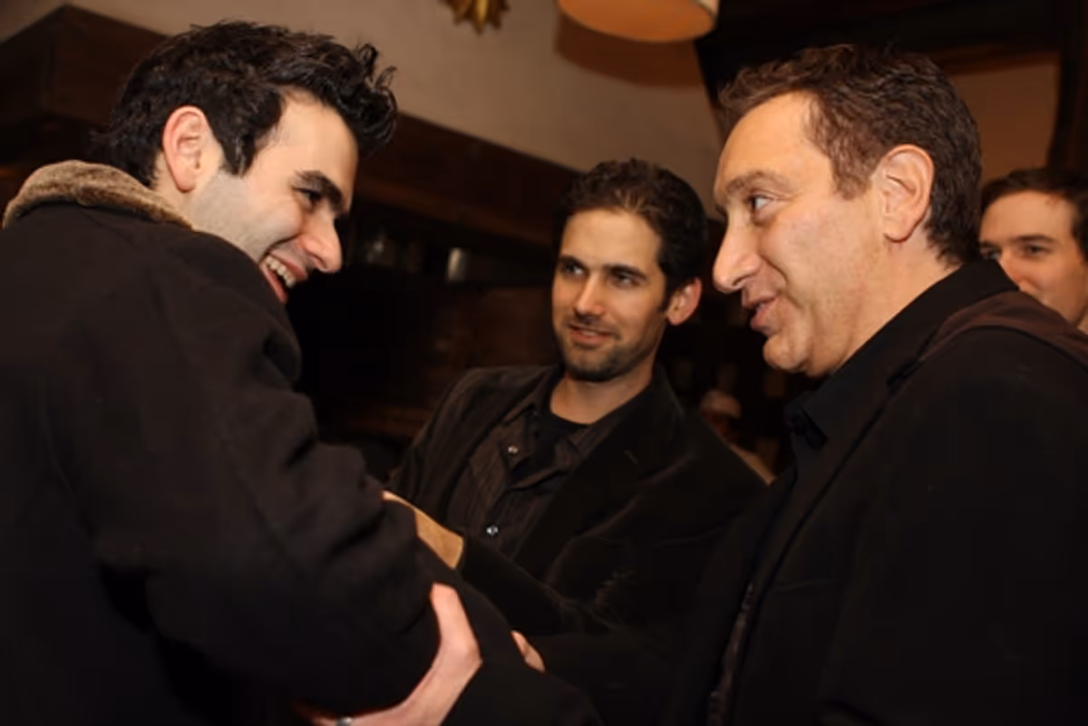Joe Iconis, Ari Edelson and Moises Kaufman at 'The 24 Hour Musicals'
