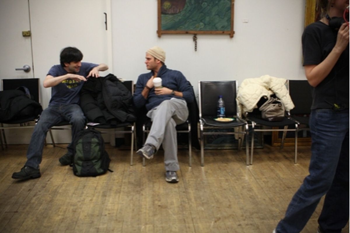 Jonathan Marc Sherman and Steve Pasquale at 'The 24 Hour Musicals'