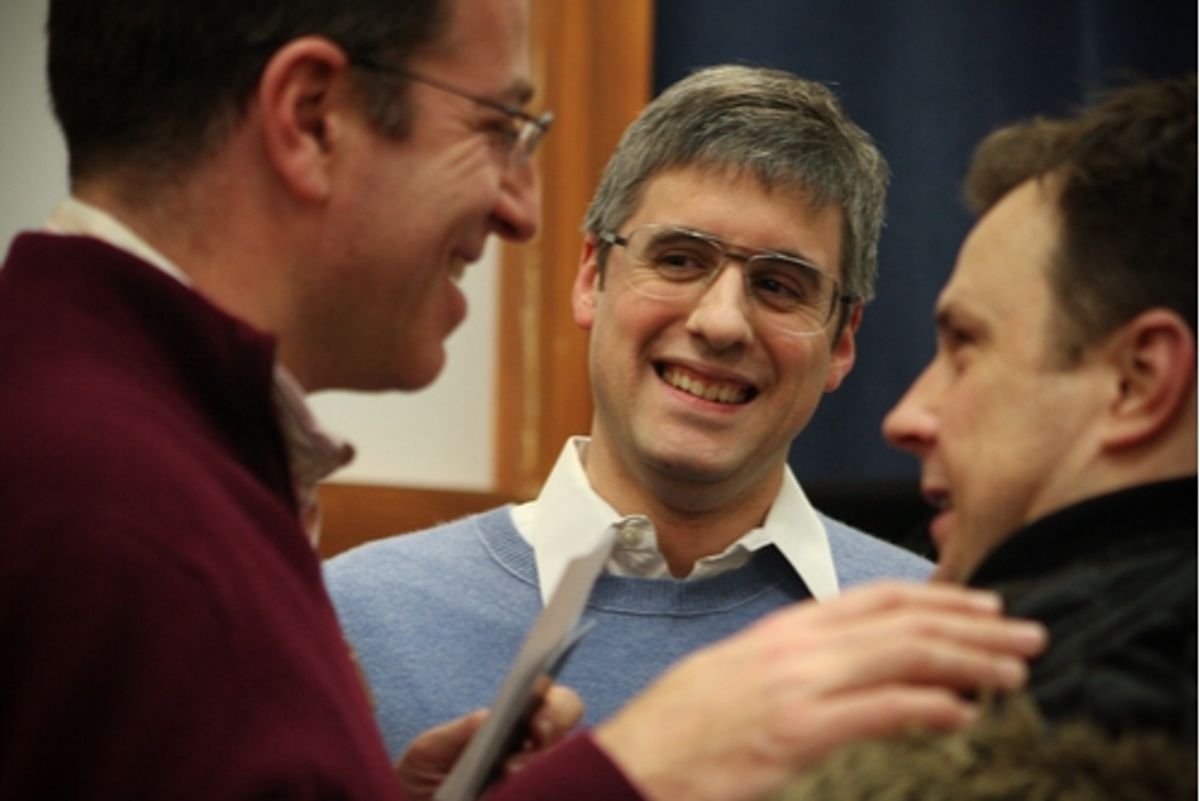 Mo Rocca with Ted Sperling and Brooks Ashmanskas at 'The 24 Hour Musicals'