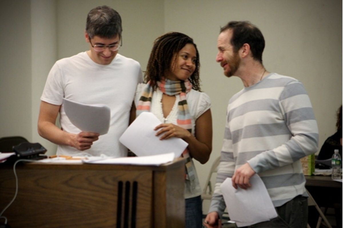 Mo Rocca, Tracie Thoms and Denis O'Hare at 'The 24 Hour Musicals'