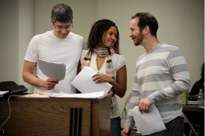 Mo Rocca, Tracie Thoms and Denis O'Hare
 Photo