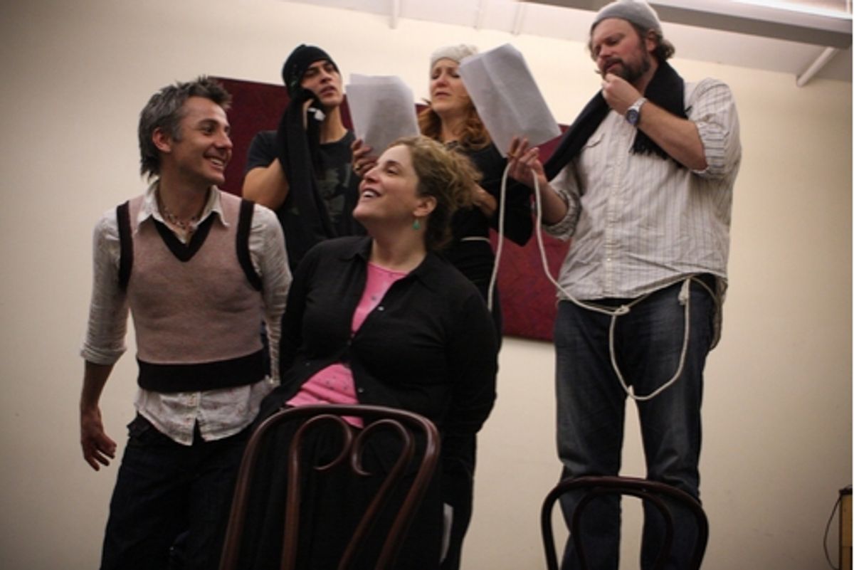 Jonathan Butterell, Cheyenne Jackson, Victoria Clark, John Ellison Conlee and Claudia Shear
 at 