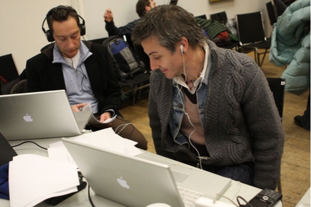 Moises Kaufman and Jonathan Butterell at 'The 24 Hour Musicals'