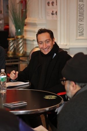 Moises Kaufman at the first read-through Photo