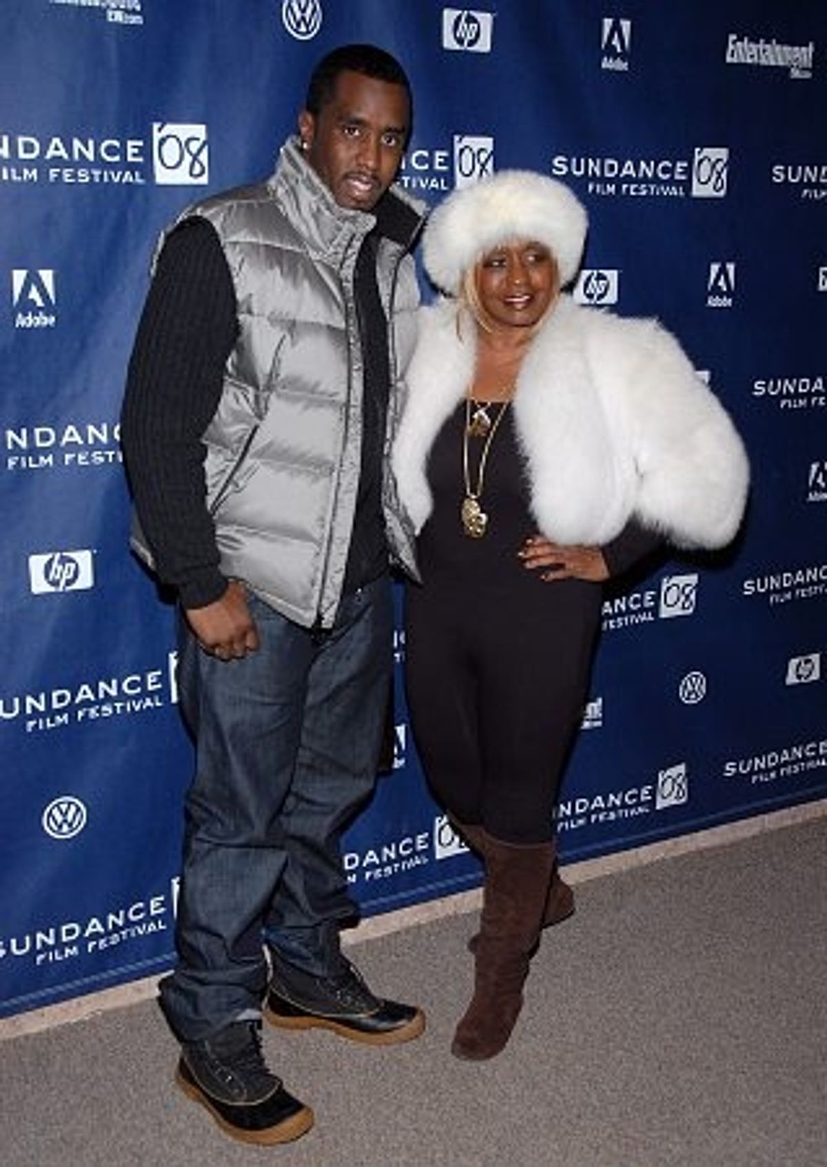 Sean Combs and Janice Combs
 at 